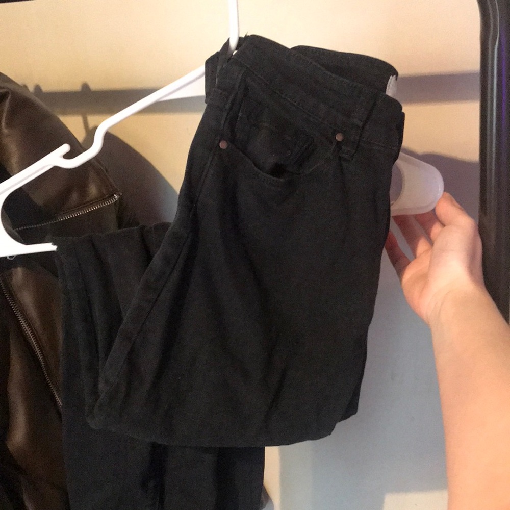 Basic black skinny jeans